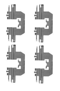 HELLA PAGID Комплектующие, колодки дискового тормоза 8DZ 355 204-601